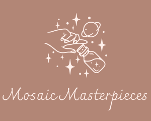 Mystic Hand Potion  logo design