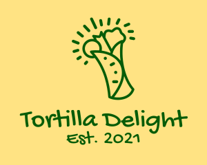 Green Healthy Burrito  logo