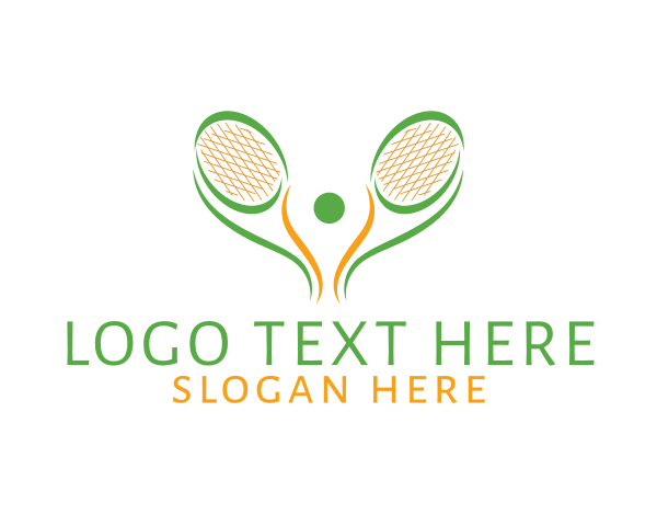 Racket logo example 4