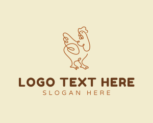 Poultry - Rooster Poultry Chicken logo design