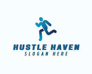 Sports Running Athlete logo design