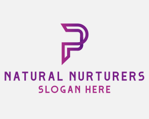 Generic Digital Letter P logo design