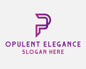 Generic Digital Letter P logo design