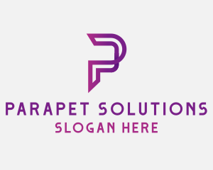 Generic Digital Letter P logo design