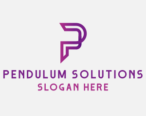 Generic Digital Letter P logo design