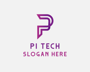 Generic Digital Letter P logo design