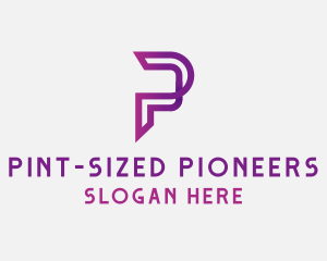 Generic Digital Letter P logo design