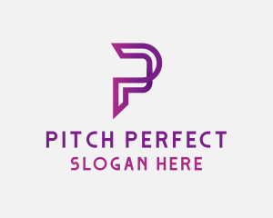 Generic Digital Letter P logo design