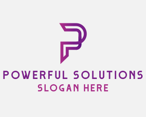 Generic Digital Letter P logo design