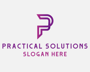 Generic Digital Letter P logo design