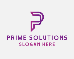 Generic Digital Letter P logo design