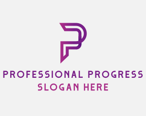 Generic Digital Letter P logo design