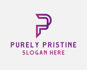 Generic Digital Letter P logo design