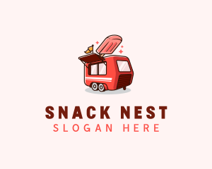 Popsicle Food Truck logo design