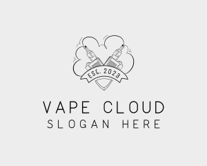 Hipster Vape Gadget  logo design