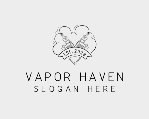 Hipster Vape Gadget  logo design