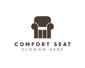 Armchair Pillar Furniture logo design