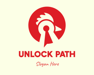 Red Chicken Keyhole logo