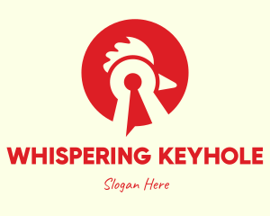 Red Chicken Keyhole logo