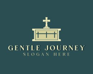 Christian Cross Altar logo design