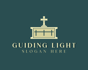 Christian Cross Altar logo design