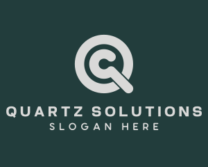 Magnifying Glass Search logo design