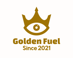 Golden Eye Crown logo design