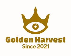 Golden Eye Crown logo design