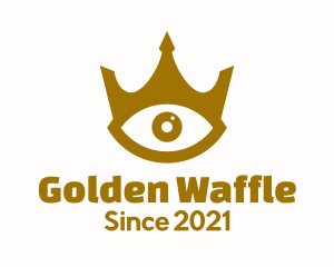 Golden Eye Crown logo design