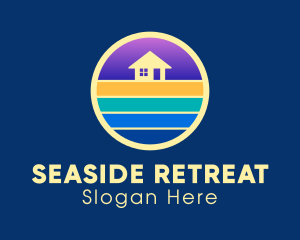 Night Seaside Cottage logo design