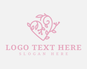 Floral Swirl Heart logo