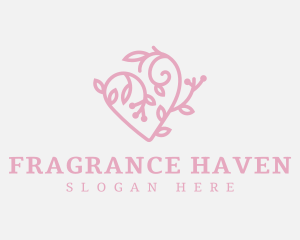 Floral Swirl Heart logo