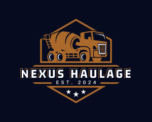 Truck Cement Mixer logo design