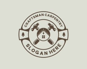 Carpenter Tool Hammer logo design