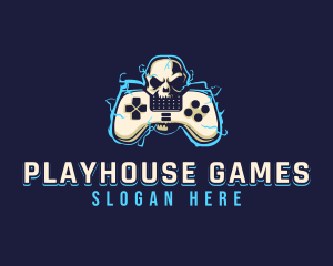 Gaming Skull Controller logo design