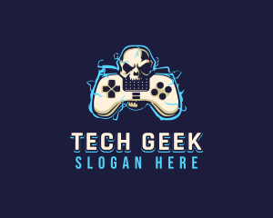 Gaming Skull Controller logo design