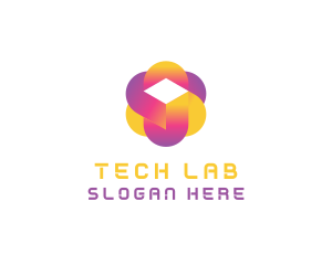 Digital Tech Cube  logo design