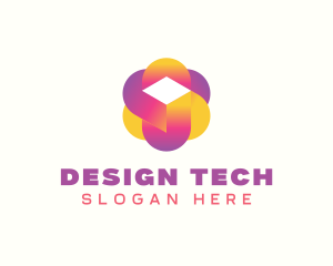 Digital Tech Cube  logo design