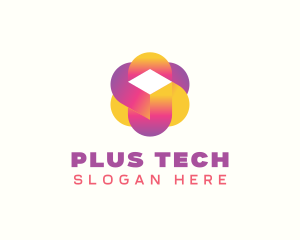 Digital Tech Cube  logo design