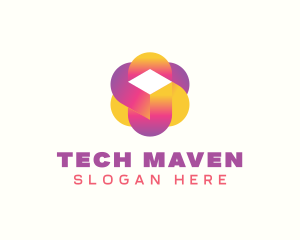 Digital Tech Cube  logo design