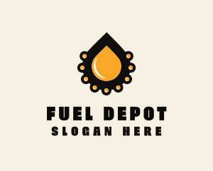 Liquid Fuel Droplet logo design