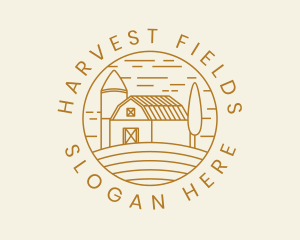 Agricultural Farm Field logo design