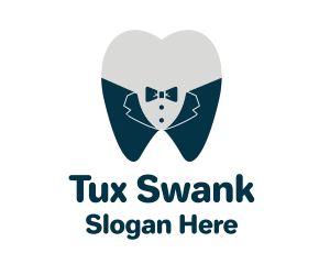 Tooth Tuxedo Suit logo design