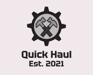 Hammer Cog Tool logo design