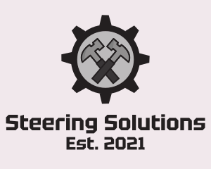 Hammer Cog Tool logo design