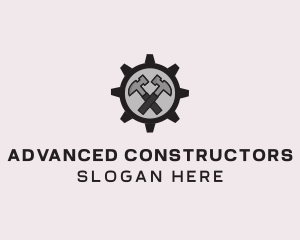 Hammer Cog Tool logo design