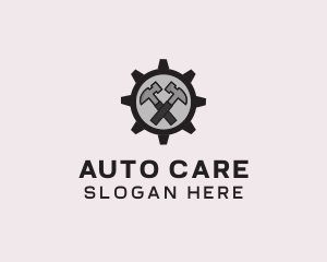 Hammer Cog Tool logo design