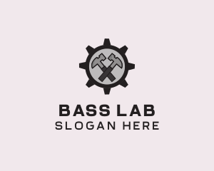 Hammer Cog Tool logo design