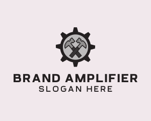 Hammer Cog Tool logo design