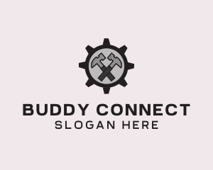 Hammer Cog Tool logo design